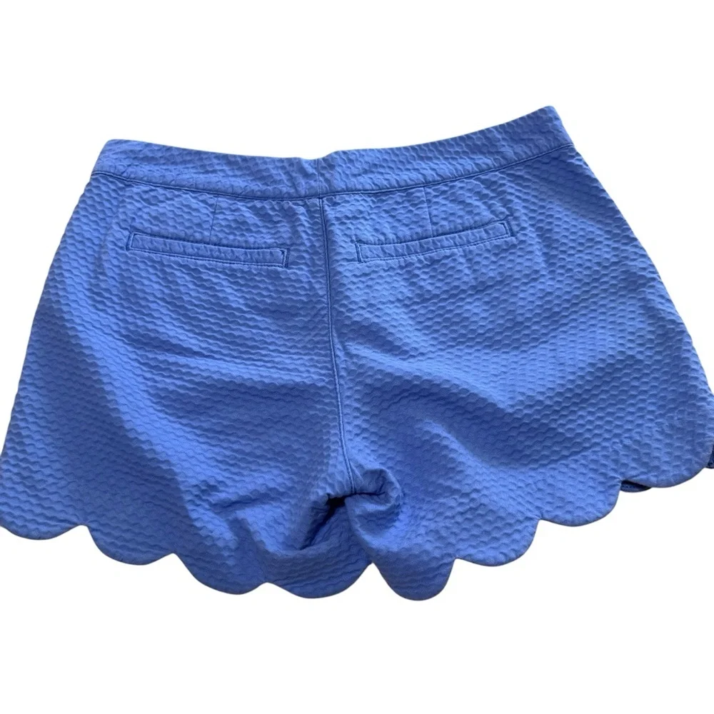 Lilly Pulitzer The Buttercup Short Size 0 Periwinkle Scallop Edge 4 Inch Inseam - Picture 5 of 5
